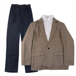 訂製男裝英倫風校服套裝      設計咖啡色西裝上衣校服      秋季班服校服套裝    英倫校服制服   SSU-005 訂製男裝英倫風校服套裝      設計咖啡色西裝上衣校服      秋季班服校服套裝    英倫校服制服   SSU-005